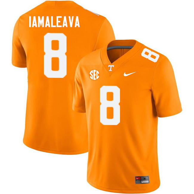 Nico Iamaleava Tennessee Jersey,Tennessee Volunteers #8 Nico Iamaleava College Jersey-Orange